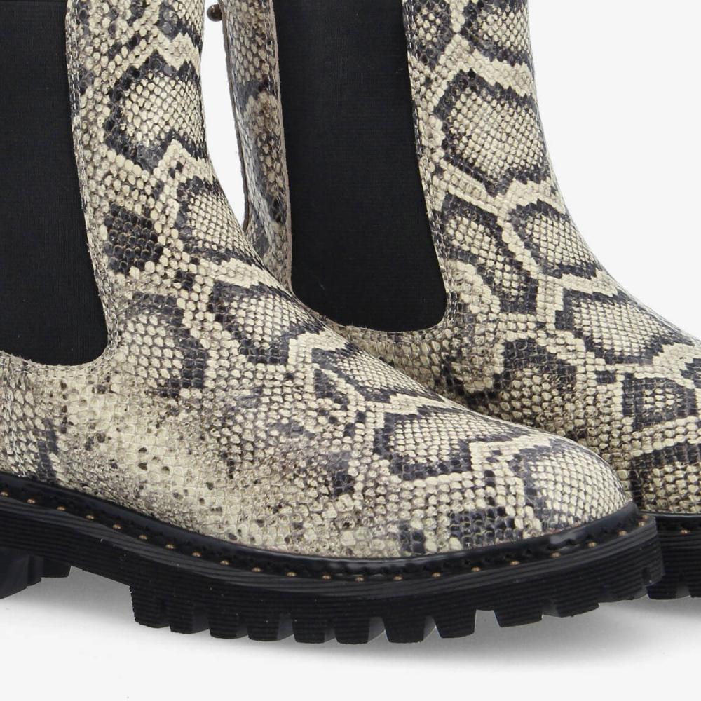 MYSEN CHELSEA W - PRINT PYTHON - BEIGE