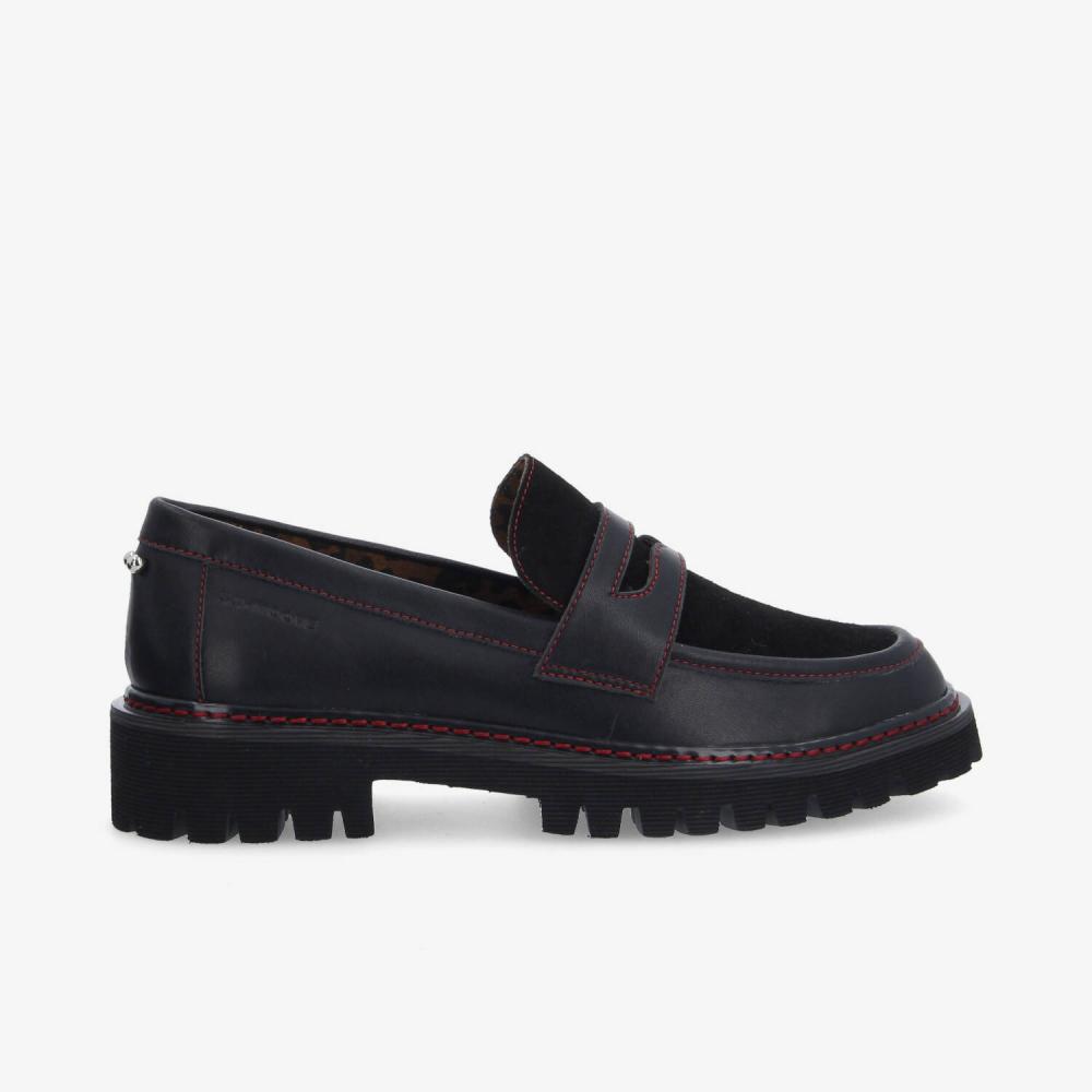MYSEN LOAFER W - NAPPA/SUEDE - NOIR