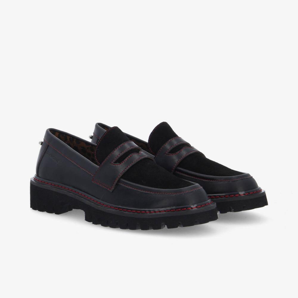 MYSEN LOAFER W - NAPPA/SUEDE - NOIR
