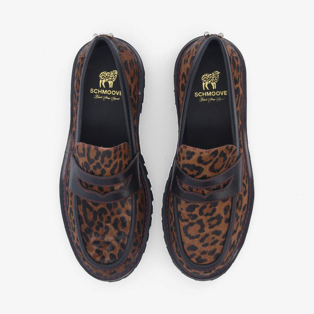 MYSEN LOAFER W - PONY LEO - MARRON
