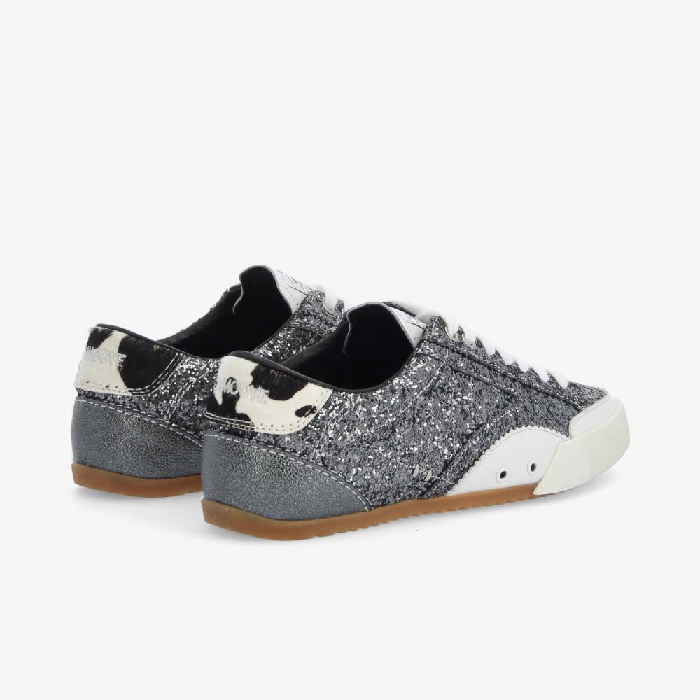 MICK SNEAKER W - GLIT/PONY COW - GRIS