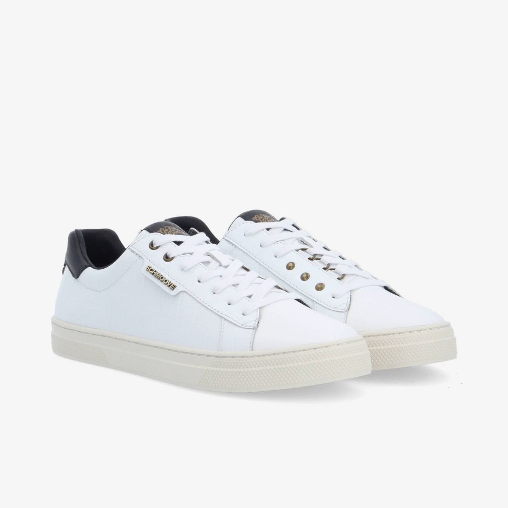 SPARKLE BIKER M - MAT KROCO/NAPPA - WHITE