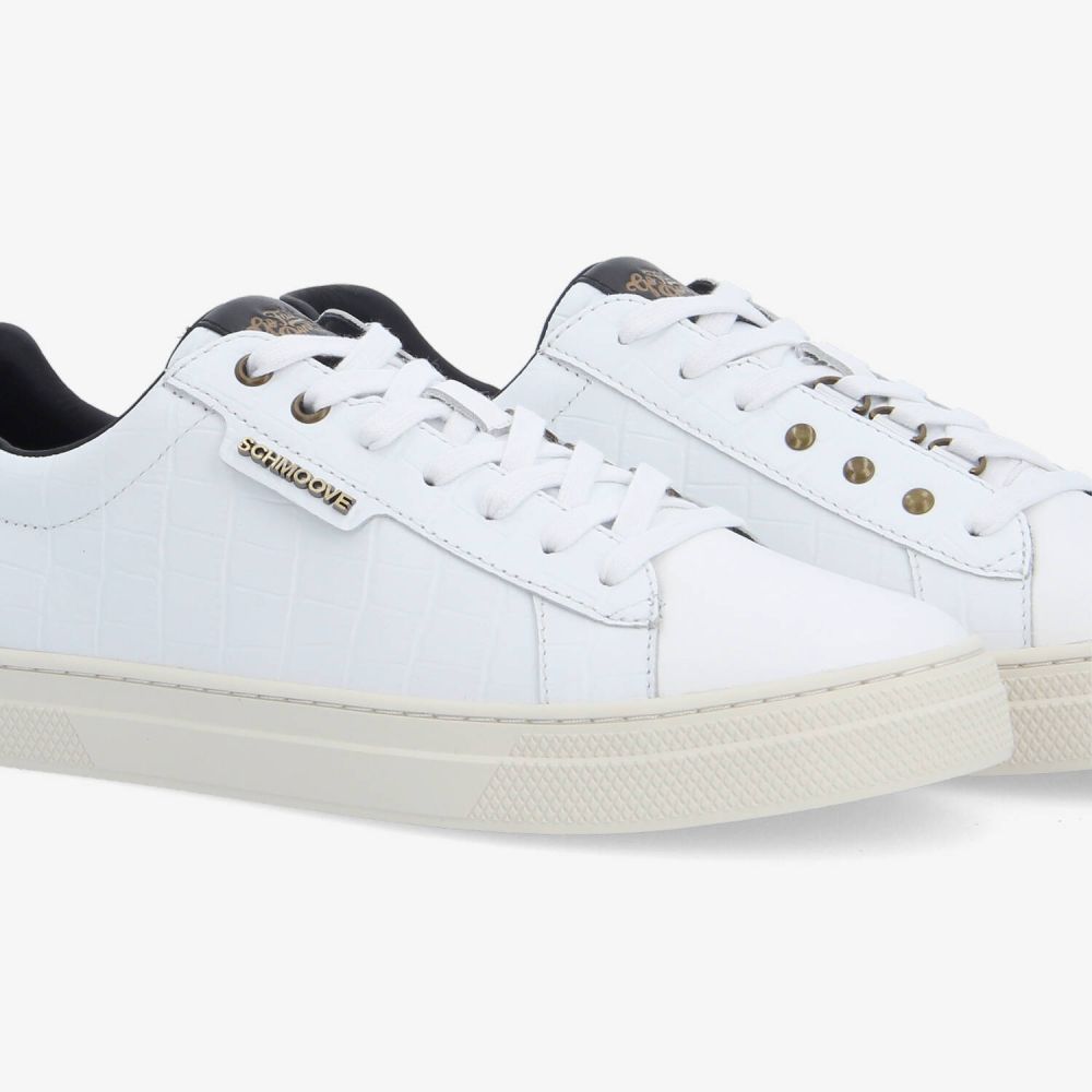 SPARKLE BIKER M - MAT KROCO/NAPPA - BLANC