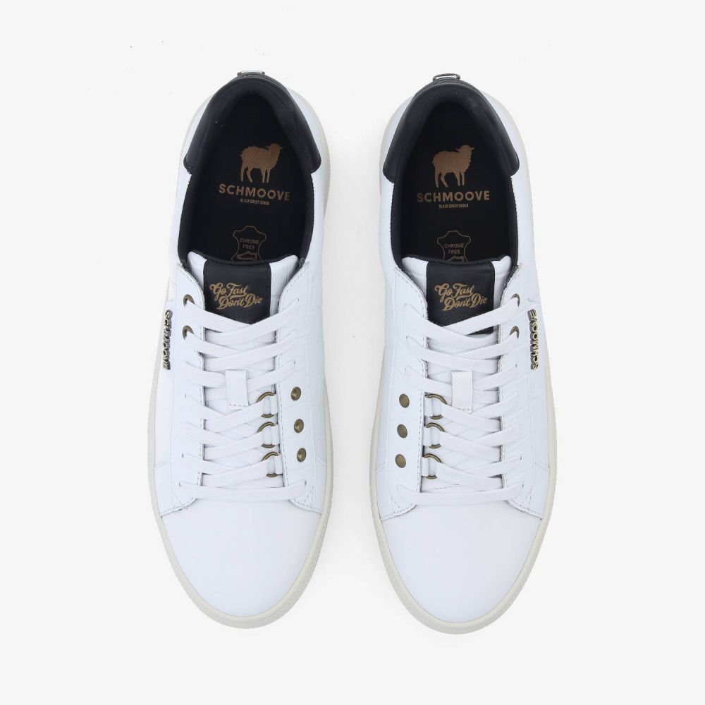 SPARKLE BIKER M - MAT KROCO/NAPPA - WHITE